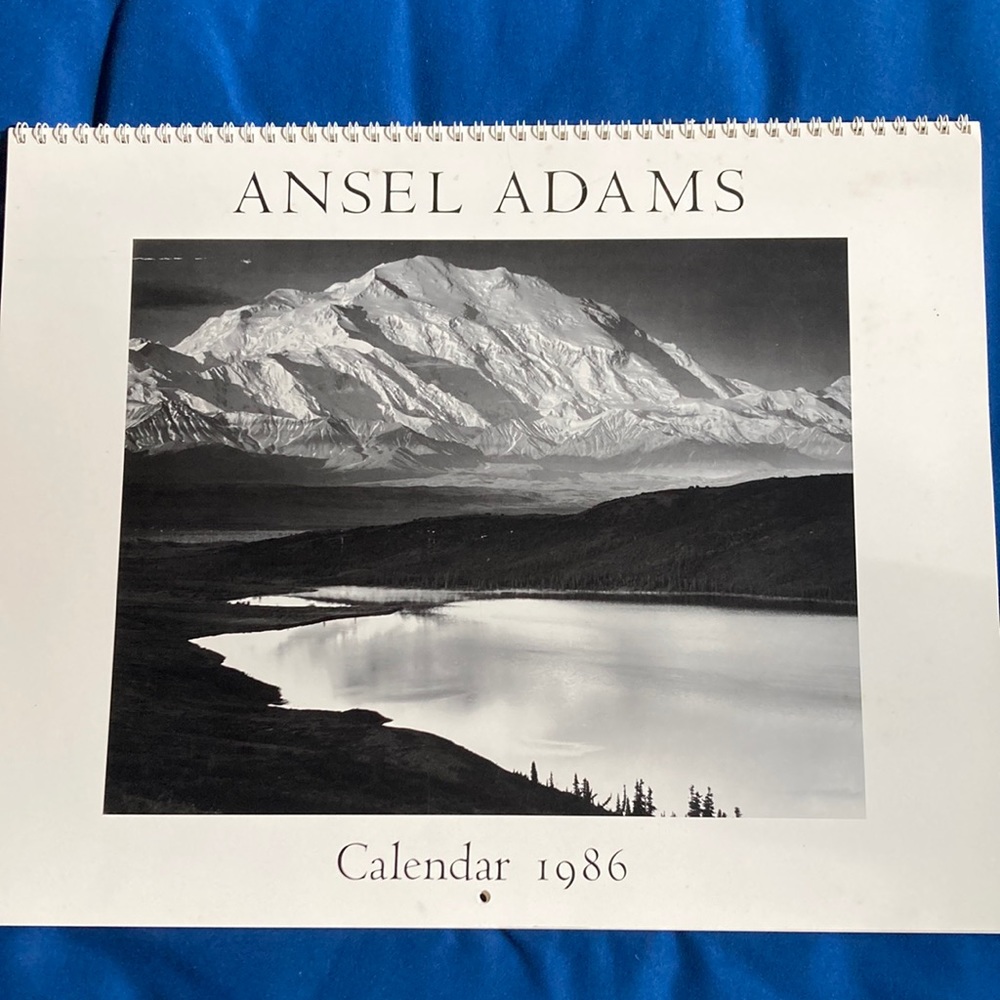 Ansel Adams 1986 spiral bound calendar nwot